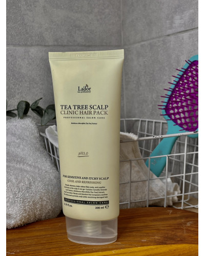 Маска-пілінг для шкіри голови з чайним деревом Tea Tree Scalp Hair Pack Lador 200 мл