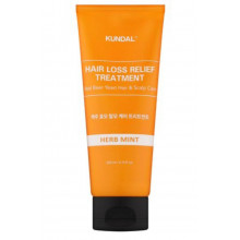 Охолоджувальна маска для волосся та шкіри голови Kundal Hair Loss Relief Treatment Herb mint 200 мл