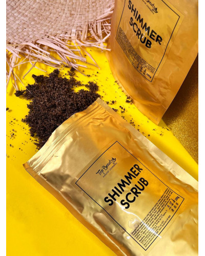 Скраб для тіла Top Beauty Scrub Shimmer на кавовій основі із шимером