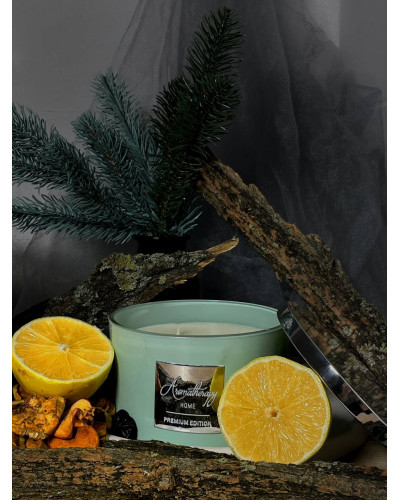 Велика ароматизована свічка Aromatherapy з ароматом лічі