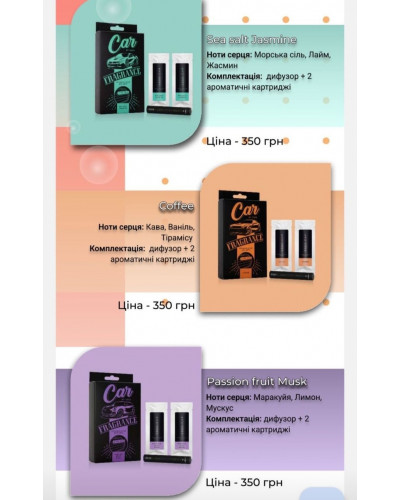 Автодифузор car fragrance