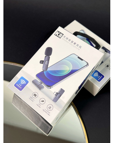 Петлічний мікрофон К8 type-C+Lightning для блогера