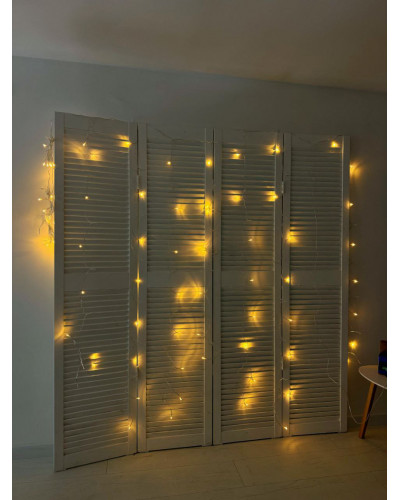 Тепла гірлянда-шторка від usb led light 3 м