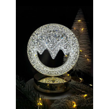 Сяюча настільна лампа Crystal Table Lamp із сенсорним управлінням та вбудованим акумулятором