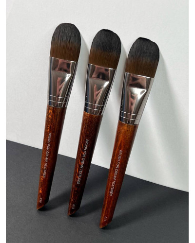 Професійний пензлик Bogenia BG200 №019 для кремових текстур із високоякісного синтетичного ворсу