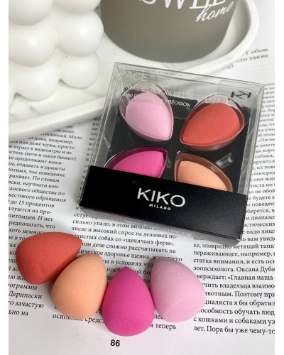 Набір міні спонжей для нанесения макіяжу Kiko Milano Mini Precision Blender Kit