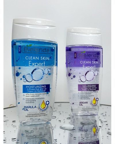 Двофазна міцелярна вода для видалення макіяжу Bielenda Clean Skin Expert З олією марули