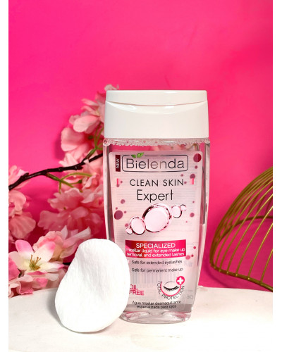 Рідина для зняття макіяжу з очей і штучних вій - Clean Skin Expert Bielenda