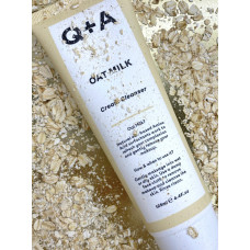 Очисний крем для обличчя з вівсяним молоком Q+A Oat Milk Cream Cleanser
