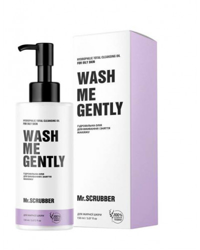 Гідрофільна олія для вмивання та зняття макіяжу WASH ME GENTLY для жирної та проблемної шкіри Mr.SCRUBBER