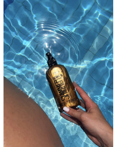 Кокосова олія для засмаги із шимером Top Beauty Shimmer Coconut Oil 50 мл