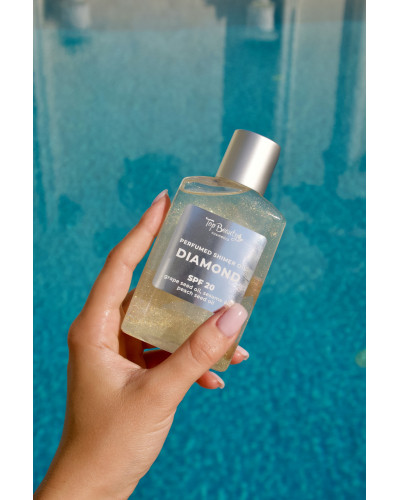 Суха парфумована олія для засмаги із шимером SPF 20 Top beauty