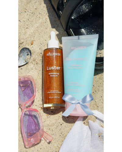 Акція: Олія для тіла з бронзовим шимером + гель у подарунок HOLLYSKIN Luster Shimmering Body Oil