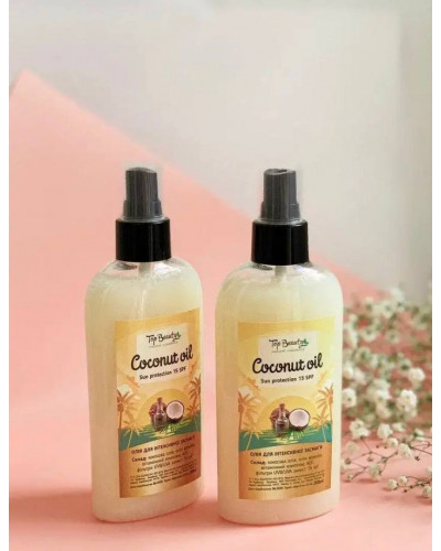 Кокосова олія для засмаги Top Beauty Coconut Oil SPF 15