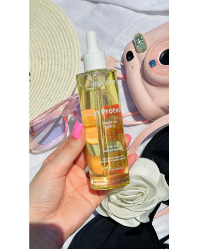 Акція: Олія для інтенсивної засмаги + гель у подарунок HOLLYSKIN Sun Protect. Body Oil SPF 5